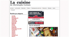Desktop Screenshot of cuisine-pied-noir.com