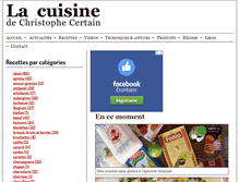 Tablet Screenshot of cuisine-pied-noir.com